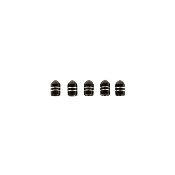 Rugged Ridge Valve Stem Cap Aluminum Black 5 Pack0.03 lb
