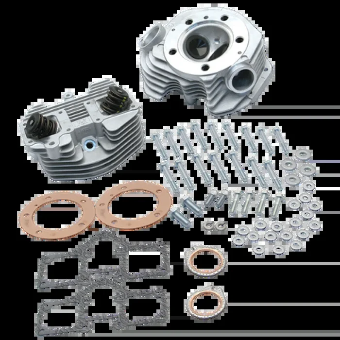S&S Cycle 79-84 BT Super Stock 3-5/8in Bore Band Style Single Plug Cylinder Head Kit – Natural