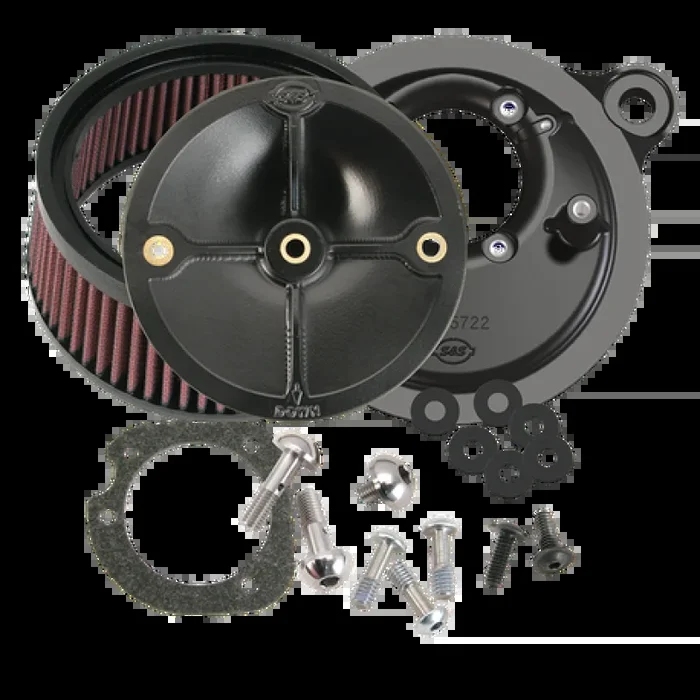 S&S Cycle 99-06 BT Model w/ Stock CV Carb/07-10 Softail CVO Models Stealth Air Cleaner Kit w/o Cover