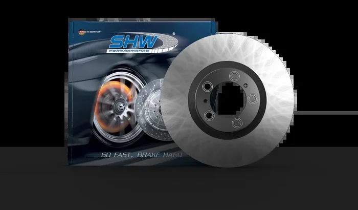 SHW 07-09 Volkswagen Touareg 3.6L/4.2L Rear Smooth Monobloc Brake Rotor (7L8615601E)