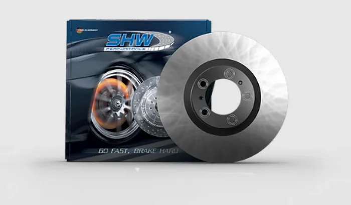 SHW 15-18 Porsche Macan S 3.0L w/o Ceramics Right Front Smooth Monobloc Brake Rotor (95B615302R)