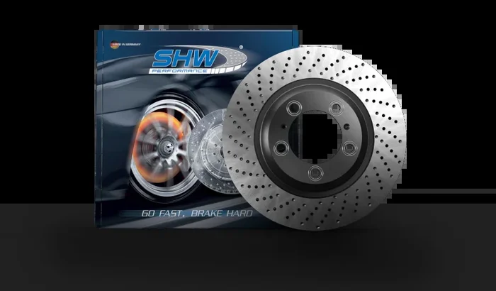 SHW 17-19 Porsche 911 Carrera 3.0L w/o Ceramics Right Front Cross-Drill MB Brake Rotor (9P1615302A)