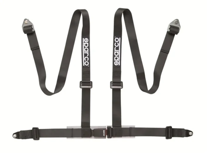 Sparco Belt 2 Inch Black 4Pt Bolt-In3.9 lb