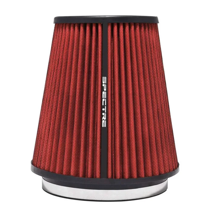 Spectre HPR Conical Air Filter 6in. Flange ID / 7.719in. Base OD / 8.5in. Tall – Red