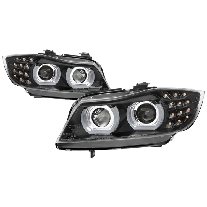 Spyder 09-12 BMW E90 3-Series 4DR HID w/ AFS Only – LED Turn – Black – PRO-YD-BMWE9009-AFSHID-BK19.5 lb
