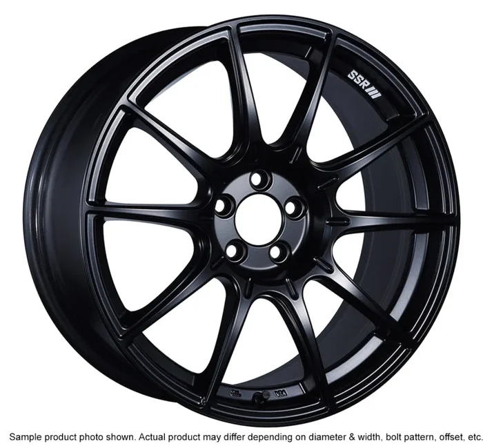 SSR GTX01 18×8.5 5×100 44mm Offset Flat Black Wheel 02-05 WRX