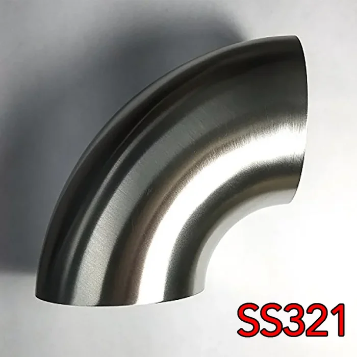 Stainless Bros 1.625in SS321 90 Deg Mandrel Bend Elbow – 1D Radius 16GA/.065in Wall (No Leg)