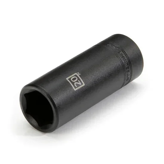 STEELMAN JS-78290 1/2″ Dr 6pt Deep Impact Socket – 20mm