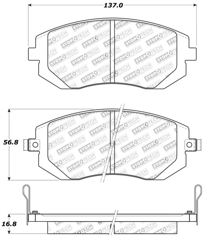 Stoptech 03-10 Subaru Forester/Impreza / 02-12 Subaru Legacy/Outback Sport Brake Pads – Front