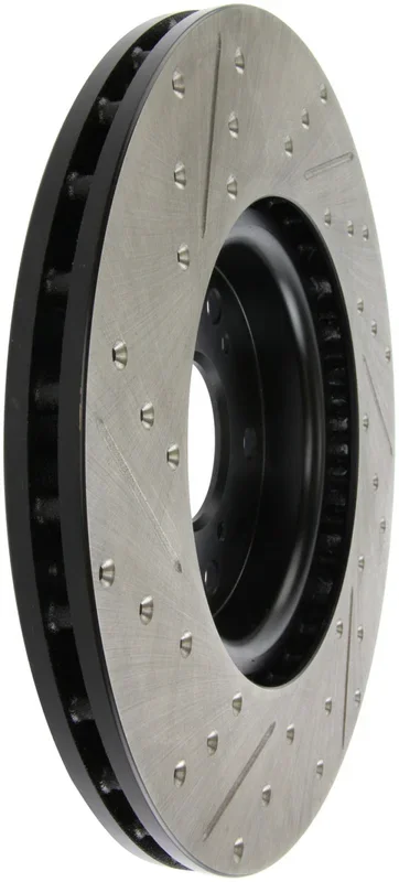 StopTech 04-08 Acura TL (Brembo Caliber) SportStop Slotted & Drilled Left Front Rotor17.5 lb