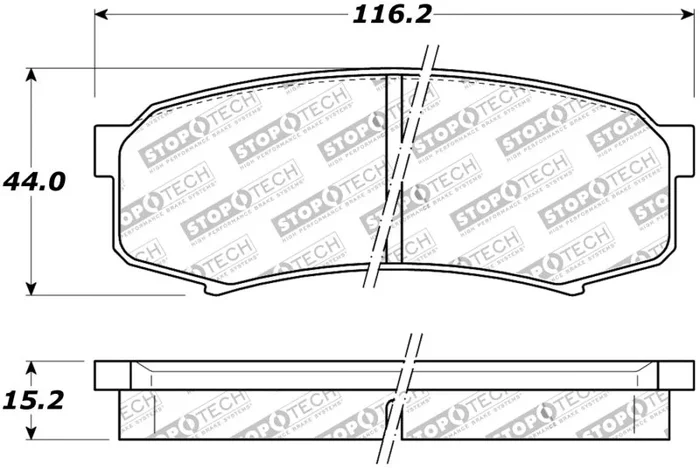 StopTech Street Brake Pads – Rear