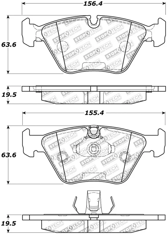 StopTech Street Touring 04-09 BMW X3 (E38) / 06-09 Z4 3.0(E86) Front Brake Pads