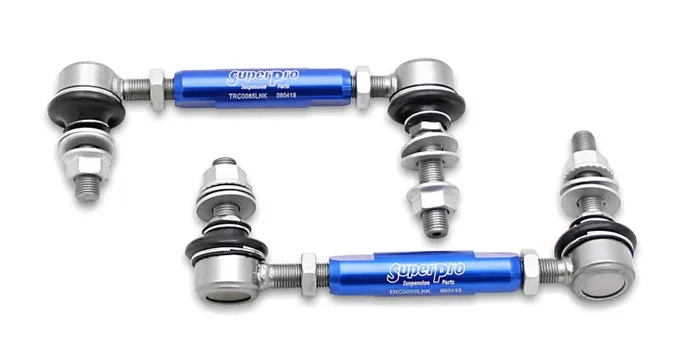 SuperPro 2003 Lexus GX470 Base Front HD Adjustable End Link Set2.2 lb