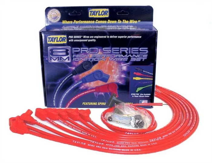 Taylor/Vertex SBC 8MM Pro Race Wires- Red