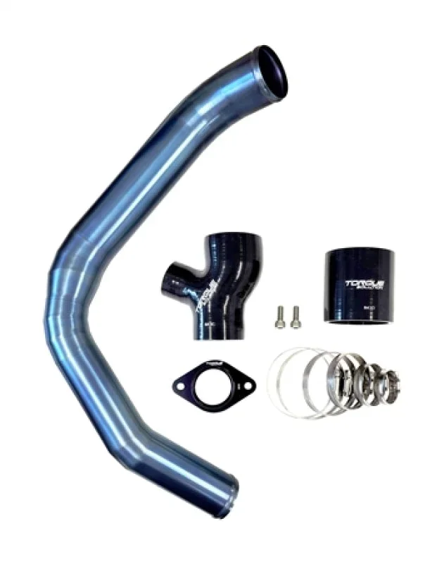 Torque Solution 15-21 Subaru WRX Top Mount Charge Pipe – Titanium Burnt Blue
