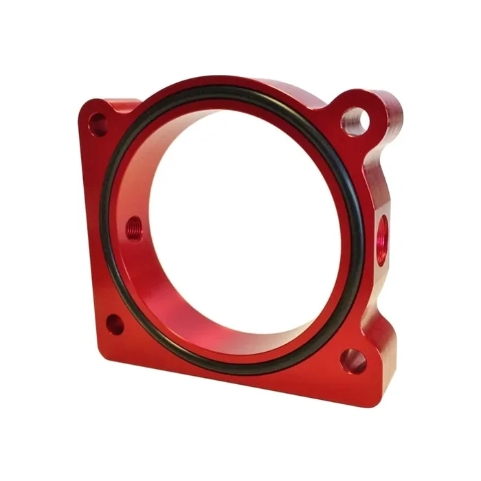 Torque Solution Throttle Body Spacer (Red) Ford F-150 3.5L Ecoboost / 3.7L V60.8 lb