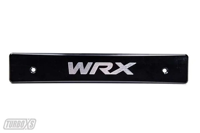 Turbo XS 15-17 Subaru WRX/STi Billet Aluminum License Plate Delete Black Machined WRX Logo0.6 lb