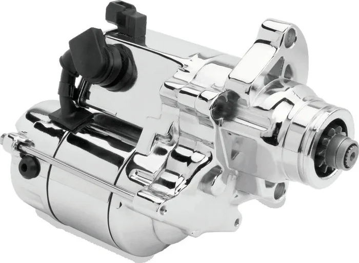 Twin Power 07-17 Big Twins +06 Dyna Exc M8 1.4 Kw Starter Chrome Replaces H-D 31618-06A9.2 lb