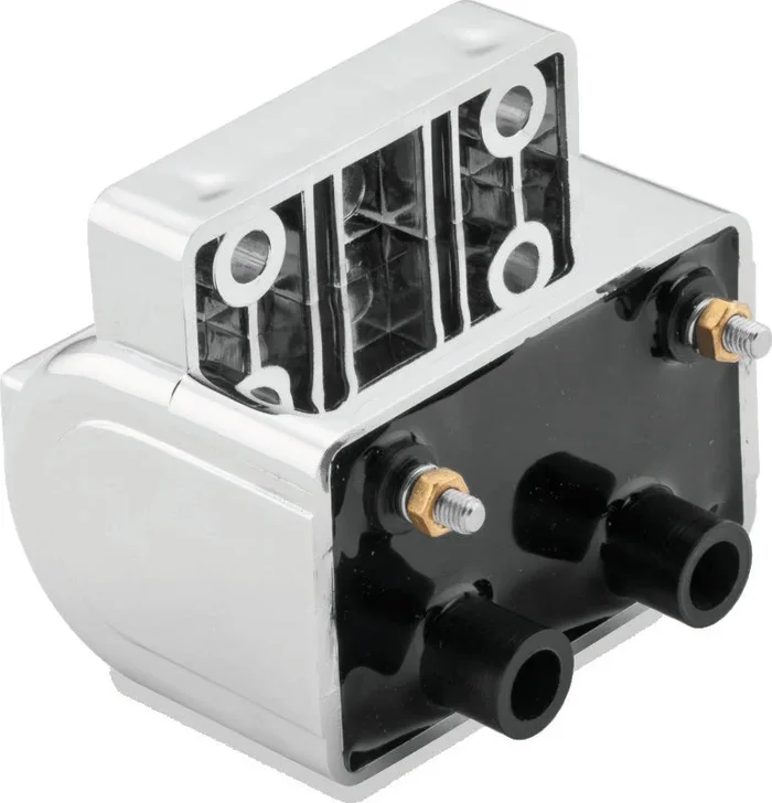 Twin Power 85-99 Big Twin 85-03 XL Ignition Coil Chrome Replaces H-D 31614-83A 3 Ohm1.4 lb