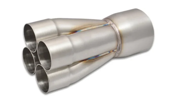Vibrant 4-1 SS Merge Collectors (2-1/4in Inlet Slipover ID 4in Merge Outlet OD) – Sold Individually