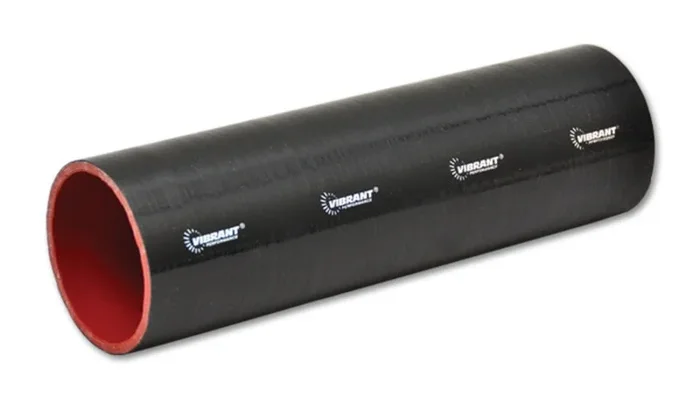 Vibrant 4 Ply Reinforced Silicone Straight Hose Coupling – 5in I.D. x 12in long (BLACK)