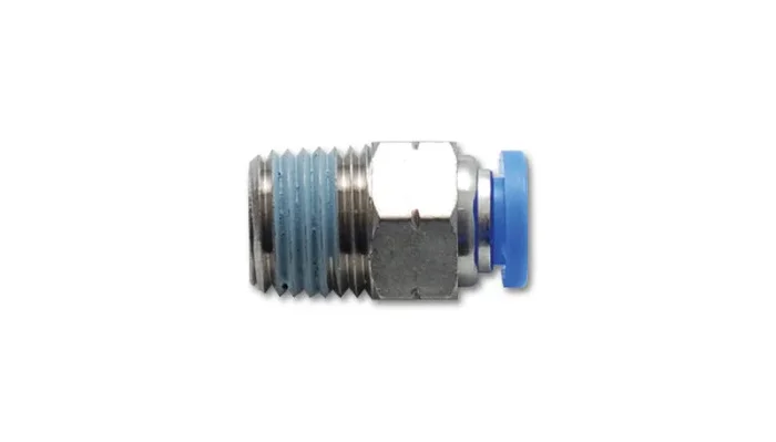 Vibrant Male Straight Pneumatic Vacuum Fitting (1/4in NPT Thread) – for 1/4in (6mm) OD tubing