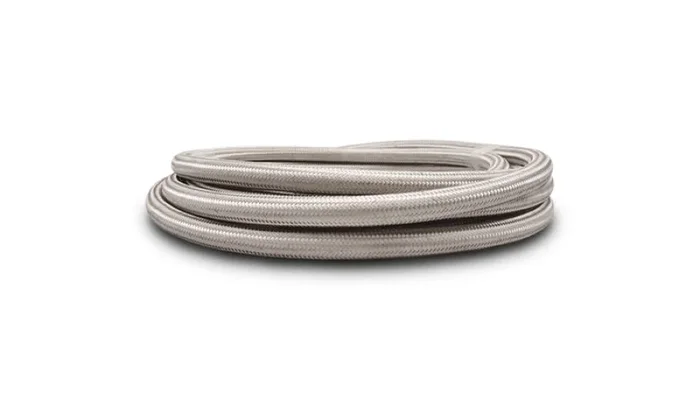 Vibrant SS Braided Flex Hose w/ PTFE Liner -6 AN (10 foot roll)1.1 lb