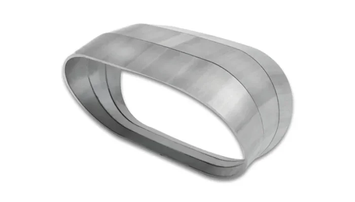 Vibrant Vertical 304 SS Nominal 3in. Oval / 2.35 in. Centerline Radius, 15 degree per cut -Set of 30.43 lb