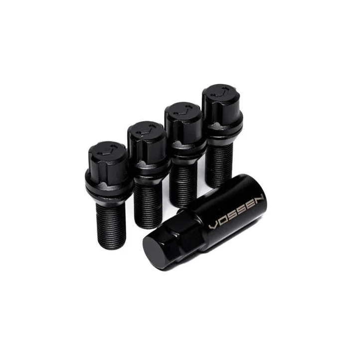 Vossen 30mm Lock Bolt – 14×1.5 – 17mm Hex – Cone Seat – Black (Set of 4)1.2 lb