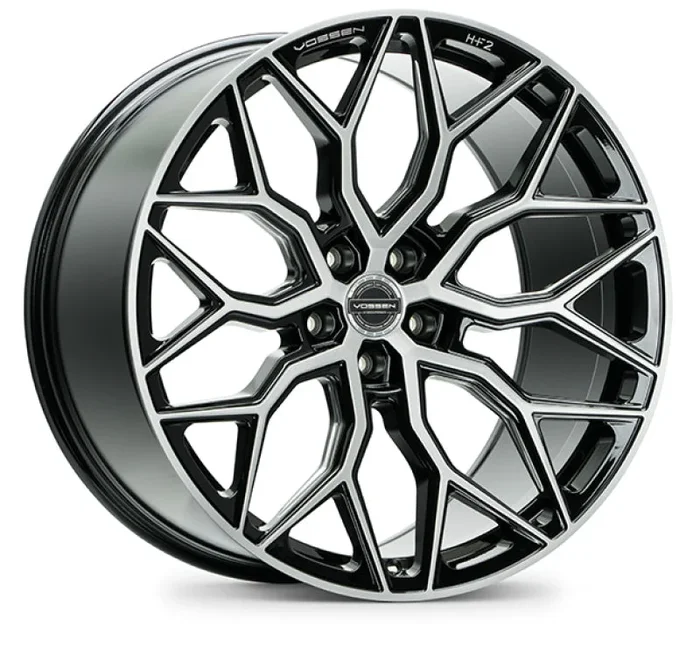Vossen HF-2 19×9.5 / 5×112 / ET35 / Deep Face / 66.5 – Brushed Gloss Black Wheel