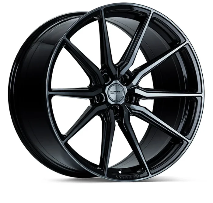 Vossen HF-3 20×9 / 5×114.3 / ET38 / Flat Face / 73.1 – Double Tinted – Gloss Black Wheel