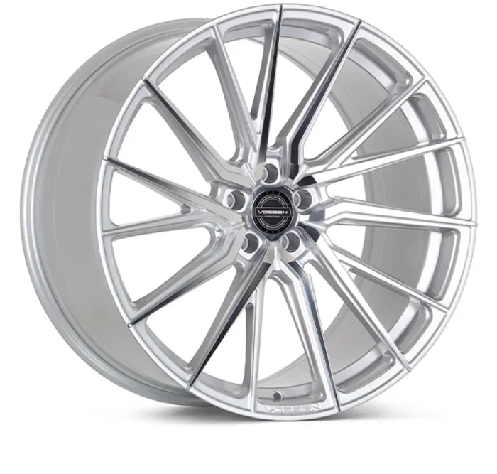 Vossen HF-4T 22×9 / 5×112 / ET32 / Flat Face / 66.5 – Silver Polished – Right Wheel
