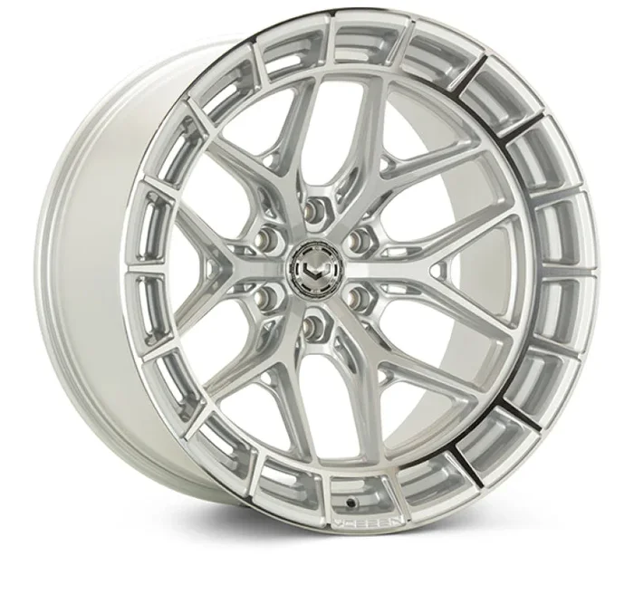 Vossen HFX-1 18×9 / 6×139.7 / ET0 / Super Deep / 106.1 CB – Silver Polished Wheel