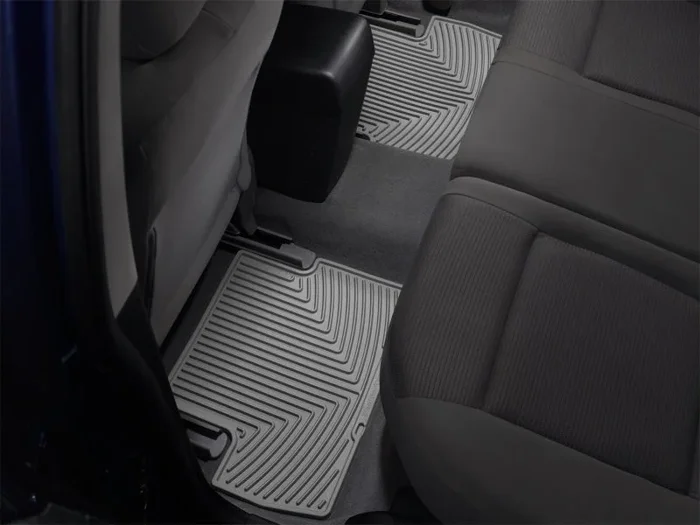 WeatherTech 13+ Nissan Pathfinder Rear Rubber Mats – Grey