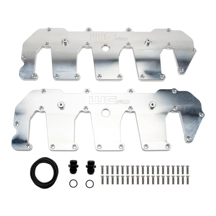 Wehrli 11-16 Chevrolet 6.6L Duramax LML Billet Upper Valve Cover Set – Raw Aluminum
