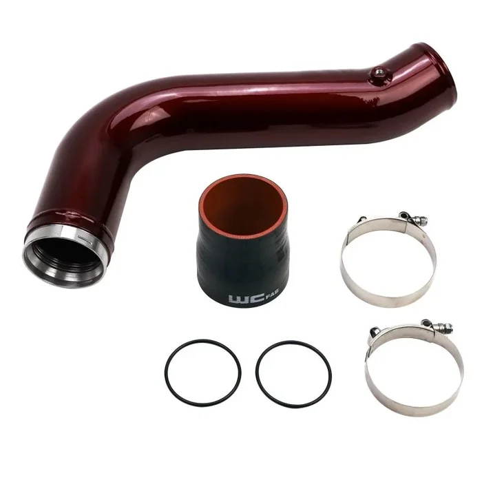 Wehrli 17-19 Chevrolet 6.6L L5P Duramax Passenger Side 3.5in Intercooler Pipe – WCFab Grey