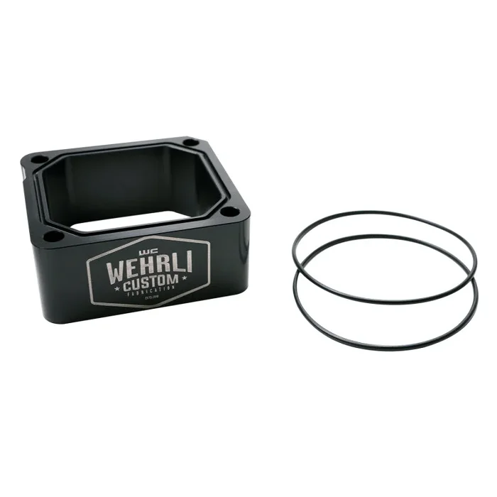 Wehrli 98.5-07 Dodge 5.9L Cummins Billet Intake Spacer Kit – Black Anodized & Engraved Finish