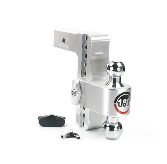 Weigh Safe 180 Hitch 8in Drop Hitch & 2.5in Shank (10K/18.5K GTWR) – Aluminum21.6 lb