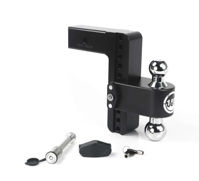 Weigh Safe 180 Hitch 8in Drop Hitch & 2.5in Shank (10K/18.5K GTWR) w/WS05 – Black Cerakote