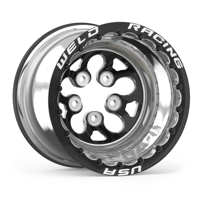 Weld Alpha-1 15×12 / 5×4.5 BP / 5in. BS Black Wheel – Black (Powder Coated) Double Beadlock MT