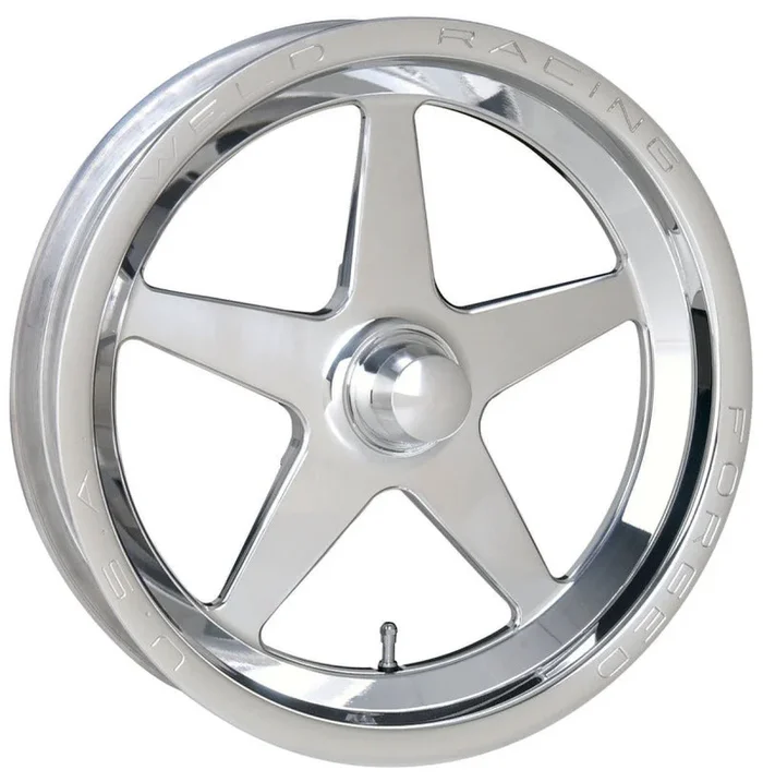 Weld Alumastar 1-Piece 15×3.5 / Anglia Spindle MT / 1.75in. BS Polished Wheel – Non-Beadlock