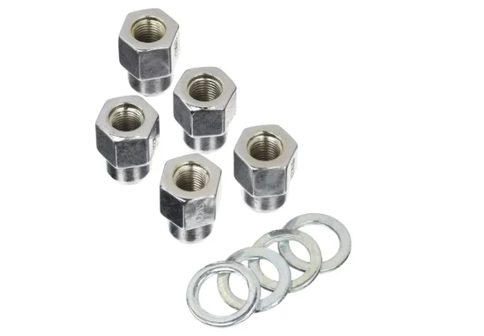 Weld Open End Lug Nuts w/Centered Washers 12mm x 1.5 – 5pk