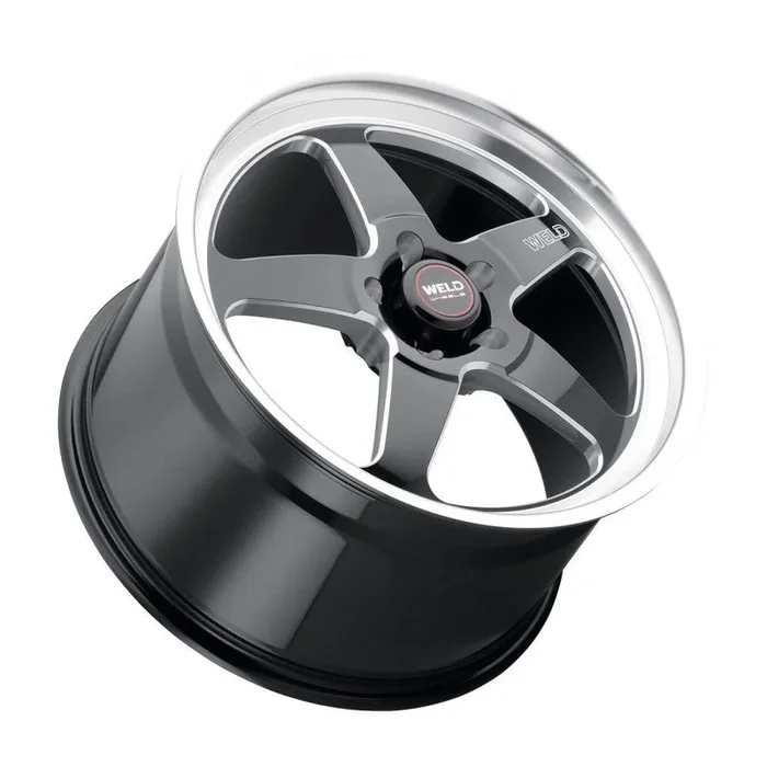 Weld S104 20×9 Ventura 5×115 ET20 BS5.75 Gloss BLK MIL DIA 71.5