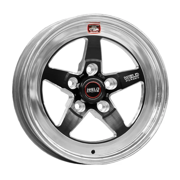 Weld S71 15×10.33 / 5×4.75 BP / 3.5in. BS Black Wheel (Medium Pad) – Non-Beadlock