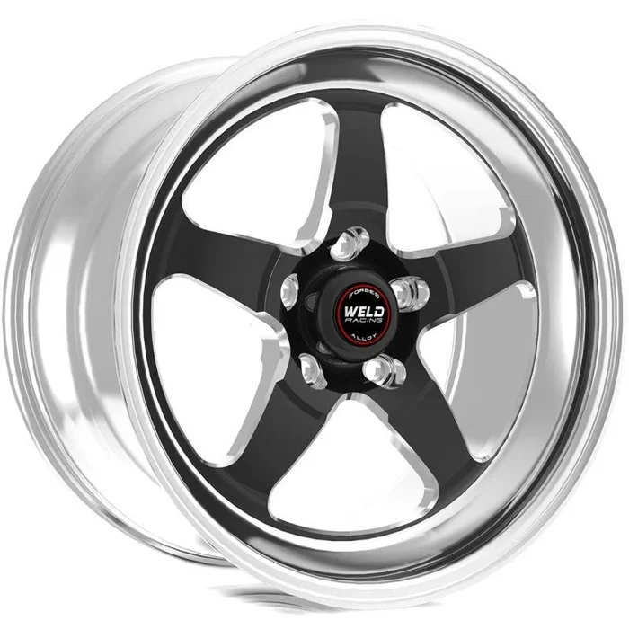 Weld S71 15×8 / 5×4.75 BP / 5.5in. BS Black Wheel (Medium Pad) – Non-Beadlock