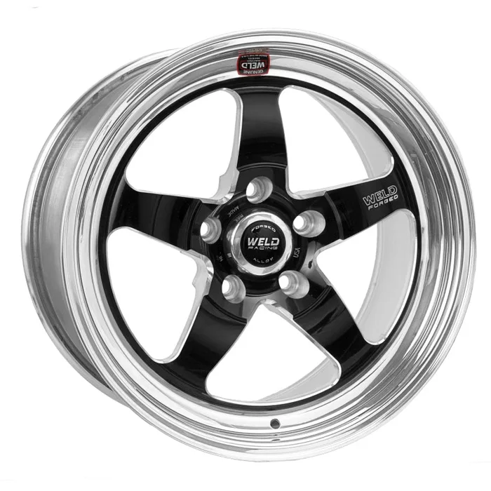 Weld S71 17×8.5 / 5×4.75 BP / 5.7in. BS Black Wheel (High Pad) – Non-Beadlock