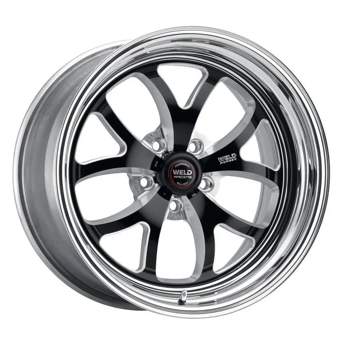 Weld S76 15×10 / 5×120 BP / 7.5in. BS Black Wheel (Medium Pad) – Non-Beadlock