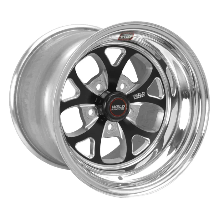 Weld S76 15×12.33 / 5×4.5 BP / 8.5in. BS Black Wheel (Low Pad) – Non-Beadlock