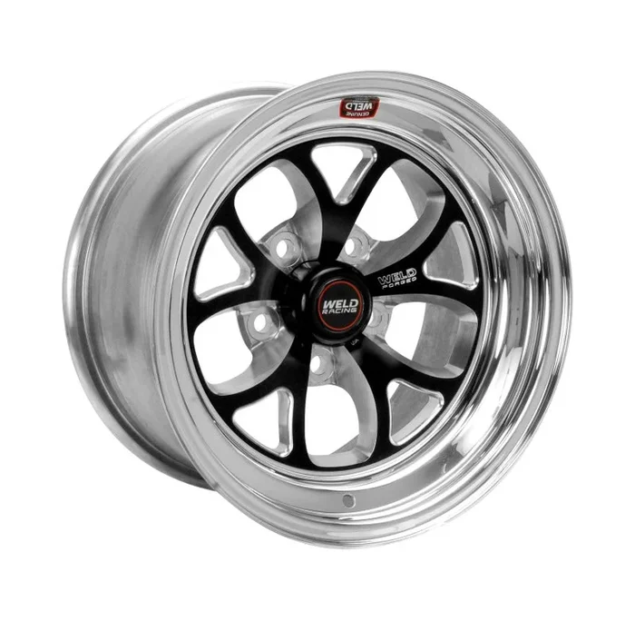 Weld S76 15×18.33 / 5×4.75 BP / 6.5in. BS Black Wheel (Medium Pad) – Non-Beadlock