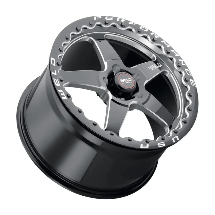 Weld S904 17×10 Ventura Bead Lock 5×120 ET42 BS7.15 Gloss BLK MIL DIA 78.1